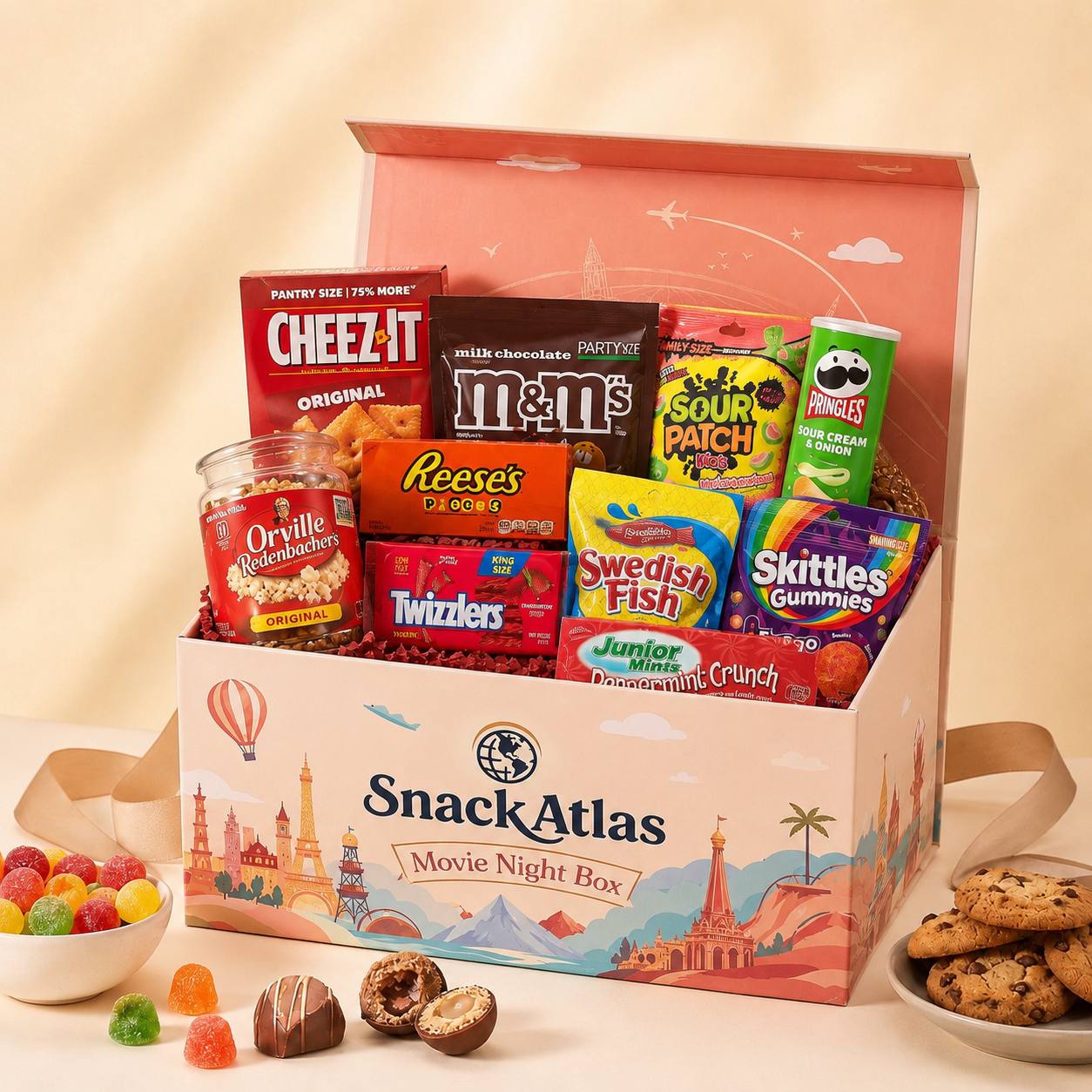 SnackAtlas Movie Night Box