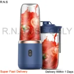 Portable USB Rechargeable 6-Blade Fruit Juicer Blender Cup