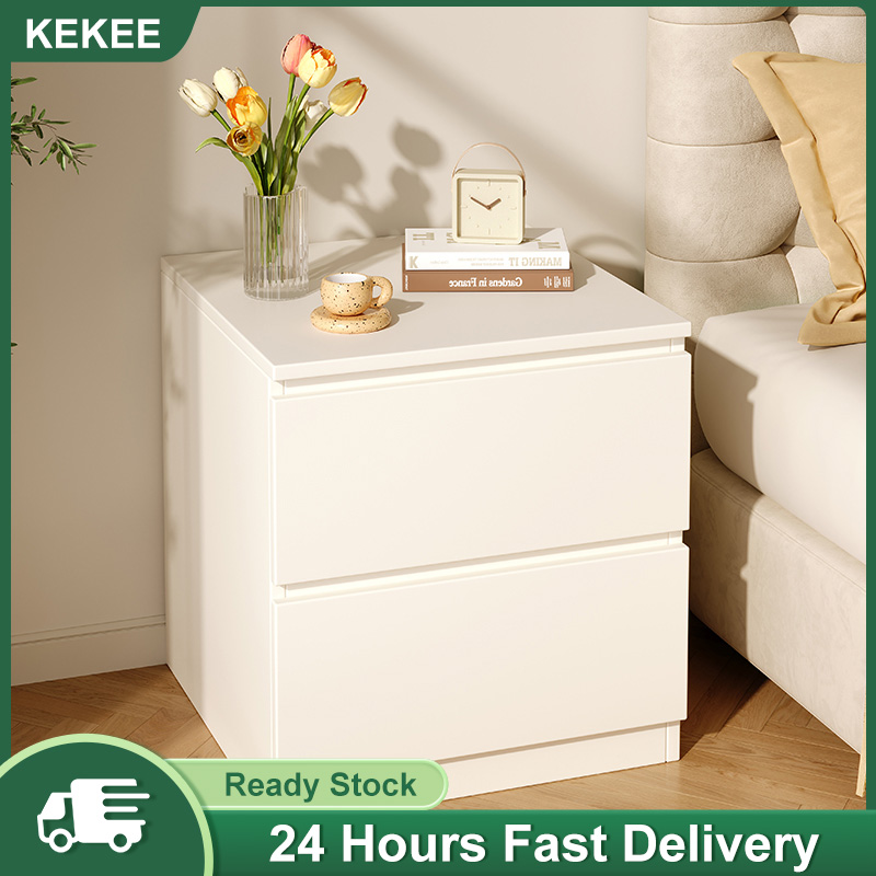 KEKEE Bedside Cupboard Simplicity Wooden Bedside Storage Cabinet Bedroom Side