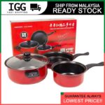 3-Piece Carbon Steel Nonstick Cookware Set