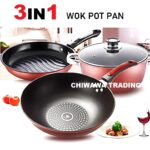 Premium Non-Stick Wok Pot & Pan Set