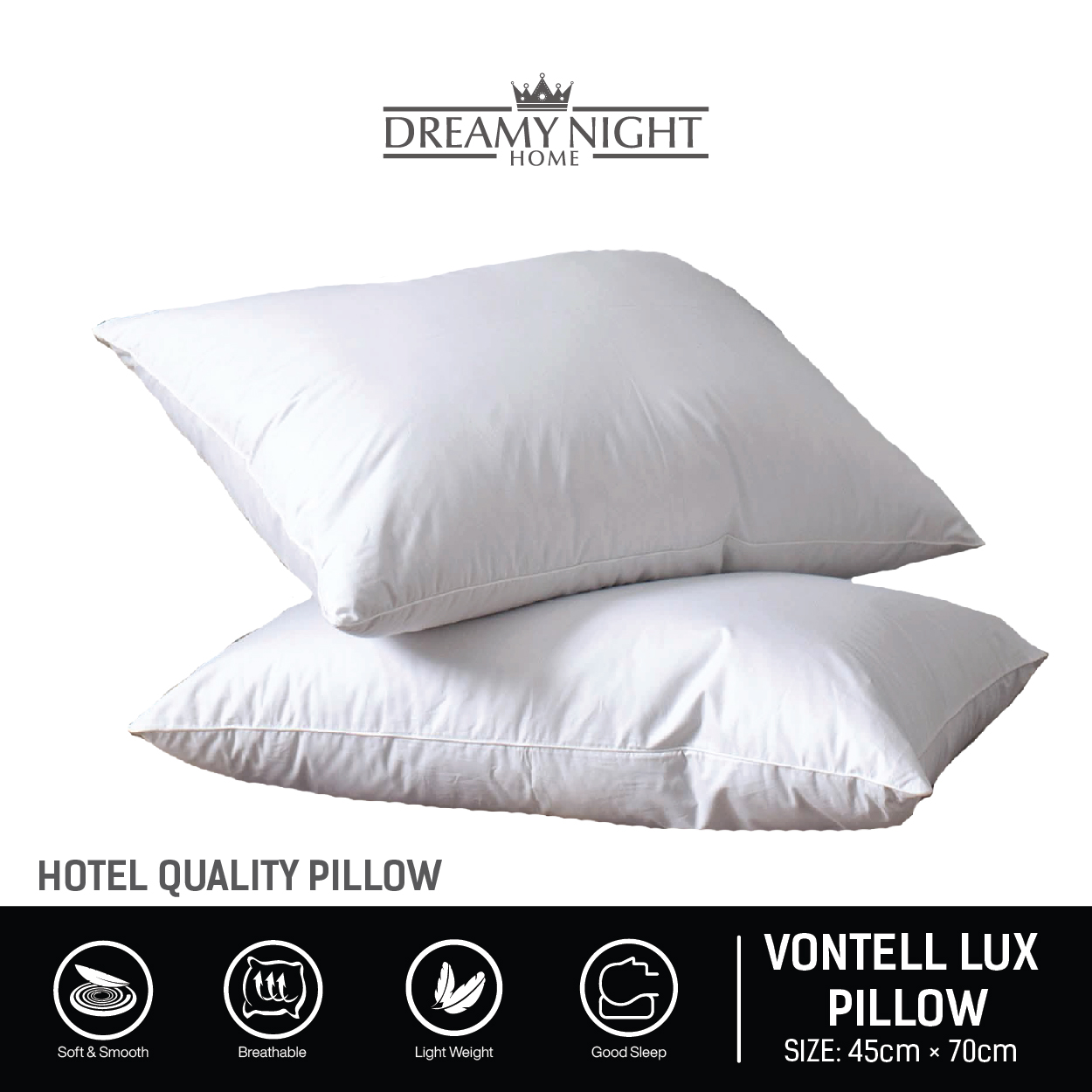 DreamyNight Vontell Lux Microfiber Pillow DreamyNight Vontell Lux Microfiber Pillow