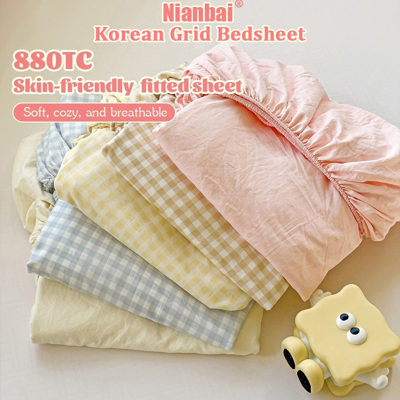 Premium Cotton Fitted Bedsheet Set with Pillowcase