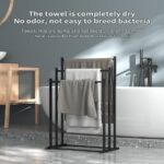 Nordic Bathroom Towel Rack Standing Shelf Iron Storage Rack Towel Hanger