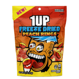 1UP Freeze Dried Peach Rings (57g)