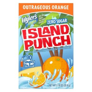 Wyler’s Island Punch Outrageous Orange Drink Mix 10ct