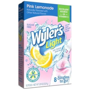 Wyler’s Light Pink Lemonade Drink Mix 8ct