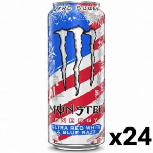 Monster Energy Ultra Red White & Blue Razz 473ml x 24