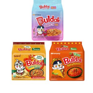 Samyang Buldak New Release Bundle - Curry, Taco & Swicy 5 Pack x 3
