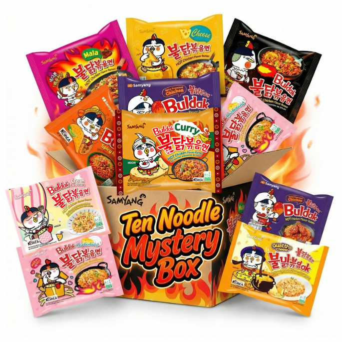 Samyang Buldak 10 Noodle Bundle Mystery Box