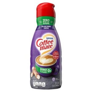 Coffee Mate Italian Sweet Creme Zero Sugar Liquid Coffee Creamer (32oz)