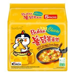 Samyang Buldak Hot Chicken Cheese Ramen Noodles (130g) (5 Pack)