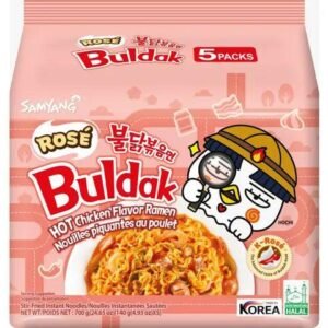 Samyang Buldak Hot Chicken Flavour Ramen Rosé (140g) (5 Pack)